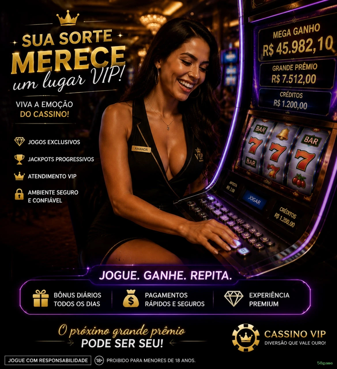 Equipe de suporte ao cliente da 58game